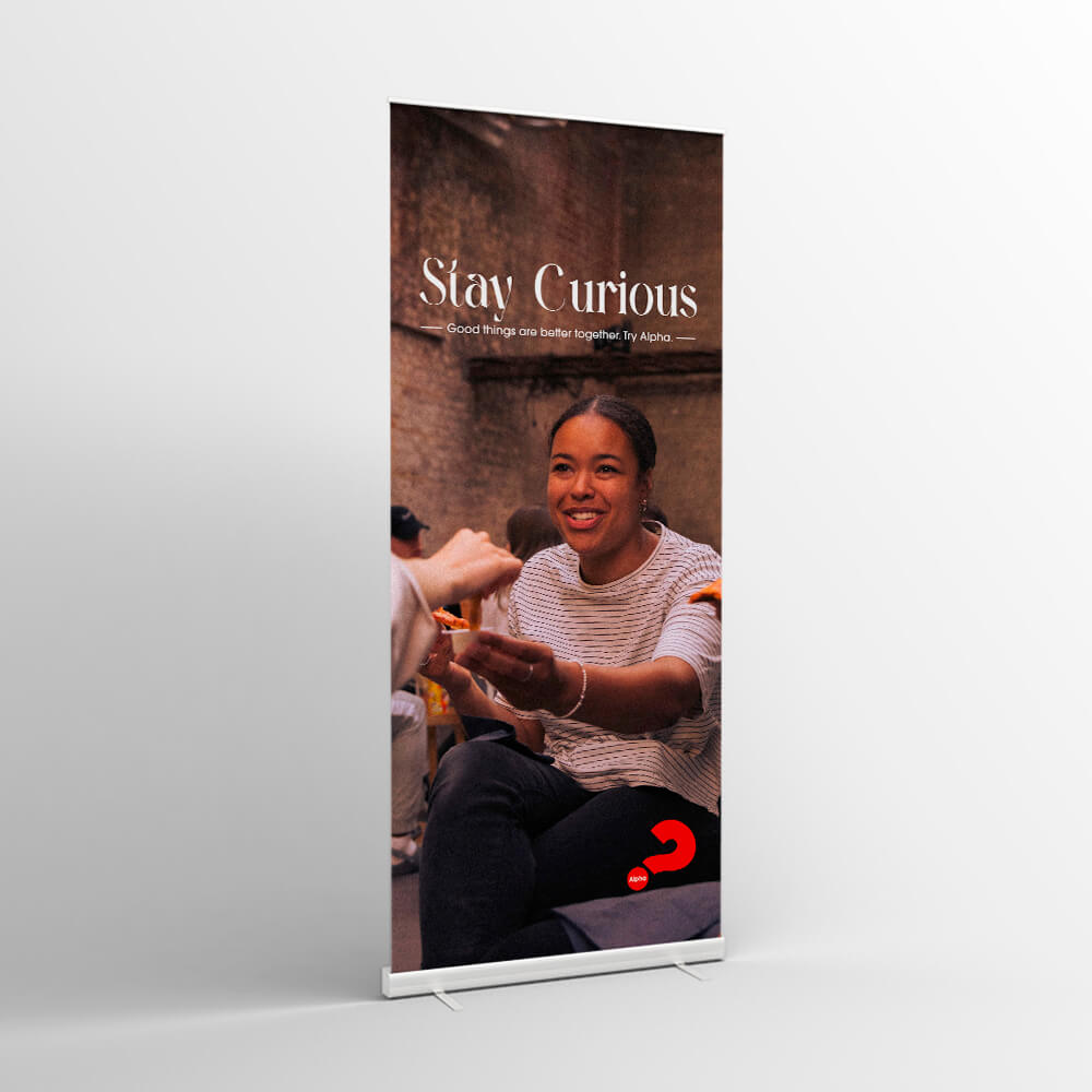 Picture of Stay Curious Alpha Pull-up Banner v3