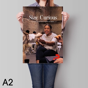 Picture of Stay Curious Alpha Poster v3 (Portrait)