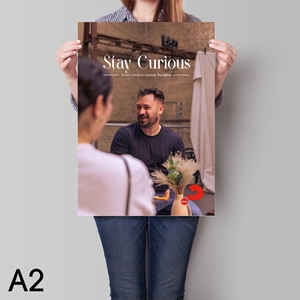 Picture of Stay Curious Alpha Poster v2 (Portrait)