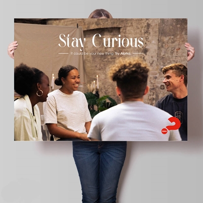 Picture of Stay Curious Alpha Poster v1 (Landscape)