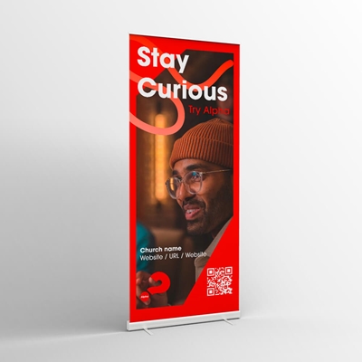 Picture of Stay Curious Pull-up Banner v2