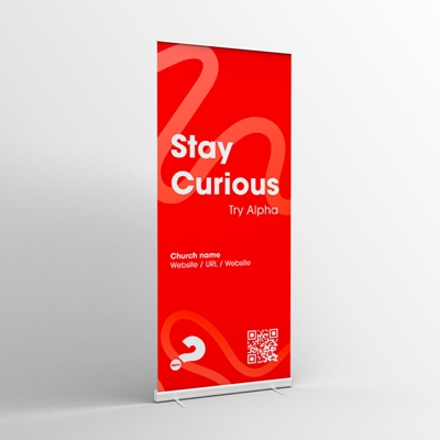 Picture of Stay Curious Pull-up Banner