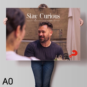 Picture of Stay Curious Alpha Poster v2 (Landscape)