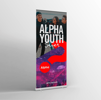 Picture of Alpha Youth Series Pull-Up Banner V1