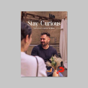 Picture of Stay Curious Alpha Invite Postcard v2