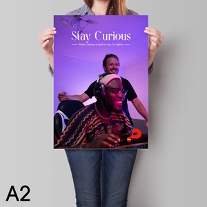 Picture of Stay Curious Alpha Poster v6 (Portrait)
