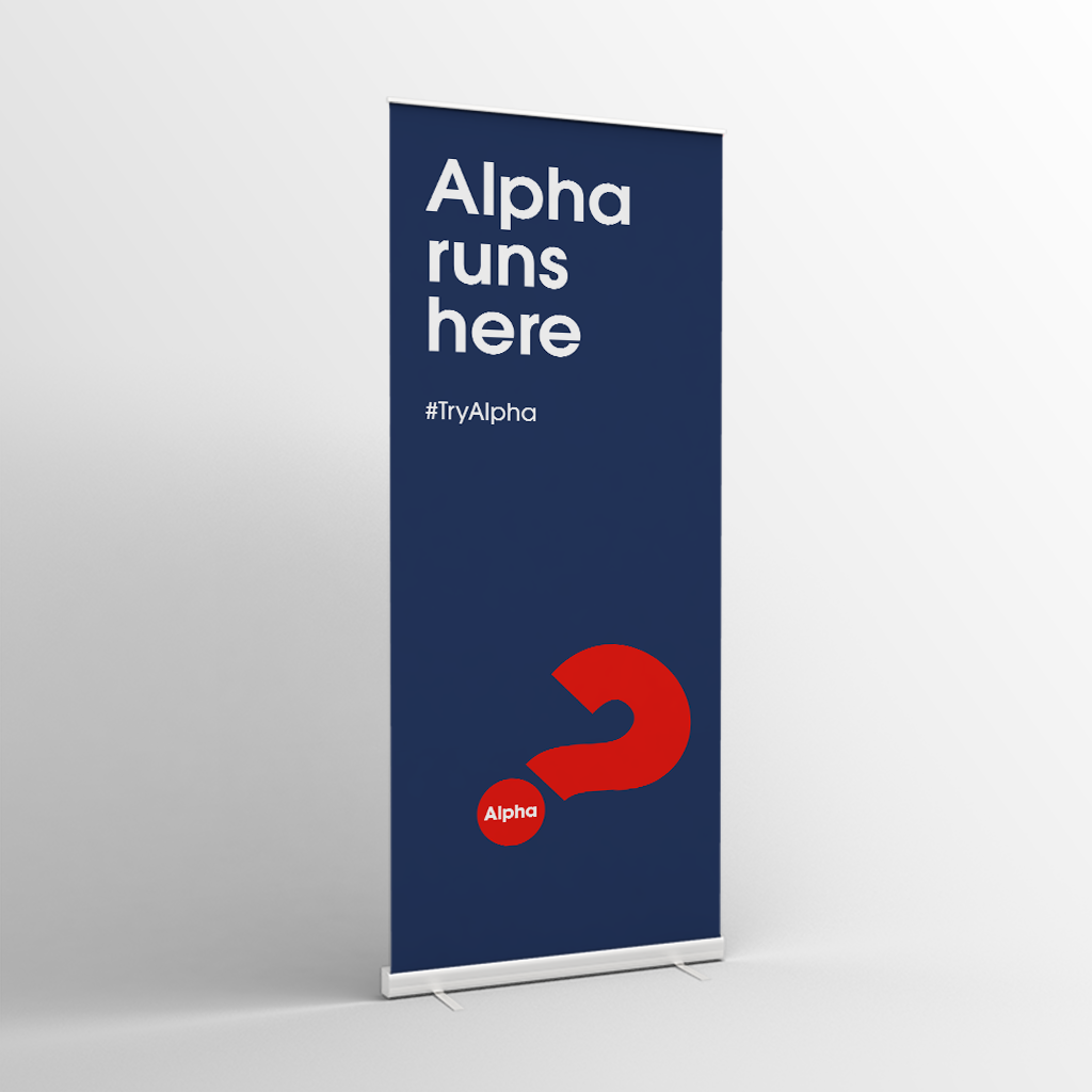 Picture of Alpha Pull-up Banner (Navy)