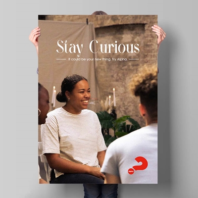 Picture of Stay Curious Alpha Poster v1 (Portrait)
