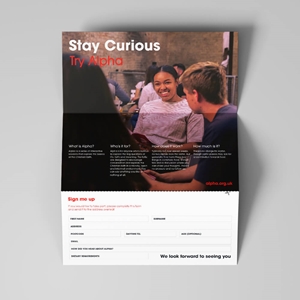Picture of Stay Curious Tri-Fold Invitation v2