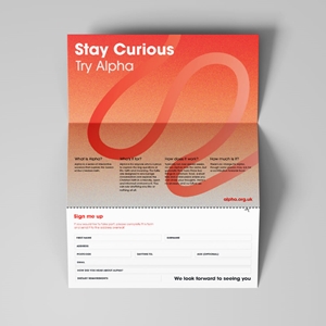 Picture of Stay Curious Tri-Fold Invitation v1 (Blank)