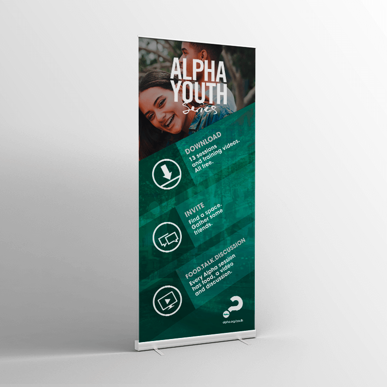 Picture of Alpha Youth Series Pull-Up Banner V2