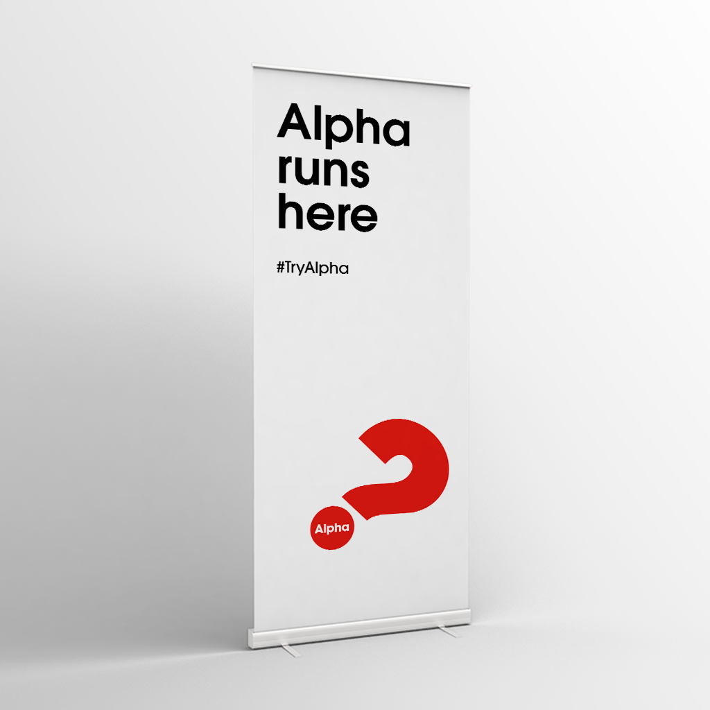 Picture of Alpha Pull-up Banner (White)