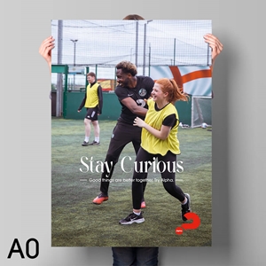 Picture of Stay Curious Alpha Poster v5 (Portrait)