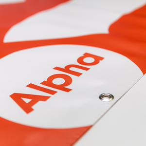 Picture of Alpha Runs Here Banner (8ft)