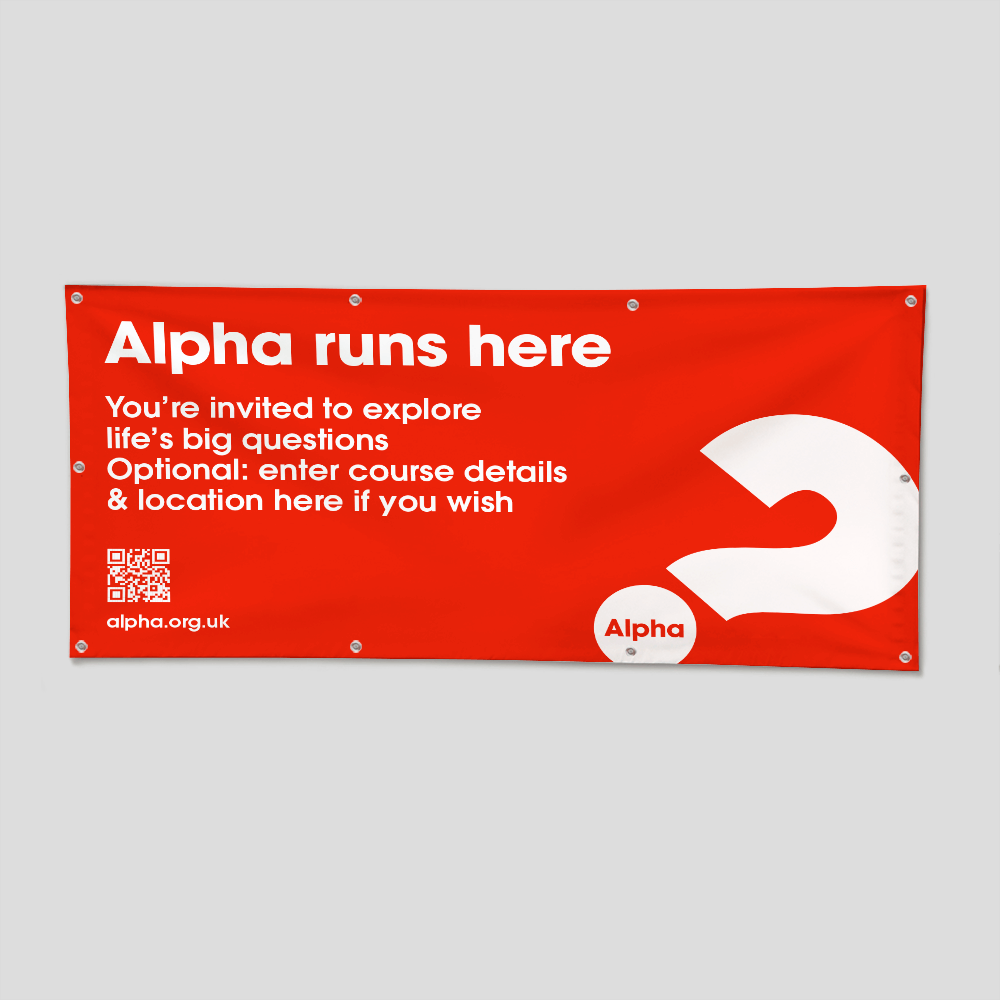 Picture of Alpha Runs Here Banner (6ft)