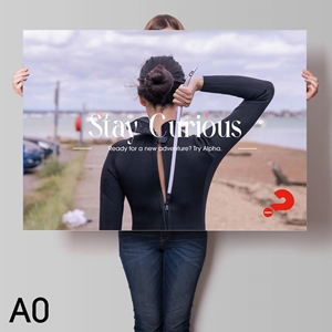 Picture of Stay Curious Alpha Poster v7 (Landscape)