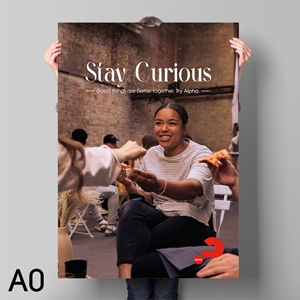 Picture of Stay Curious Alpha Poster v3 (Portrait)