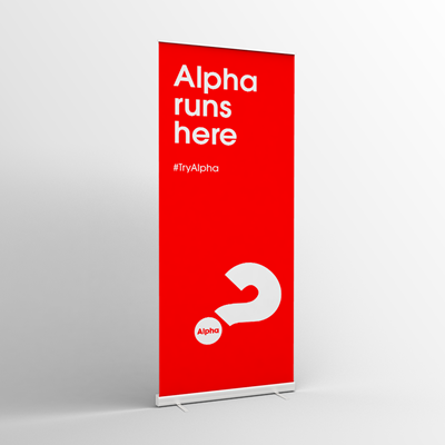 Picture of Alpha Pull-up Banner (Red)