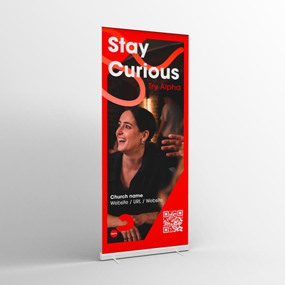 Picture of Stay Curious Pull-up Banner v1