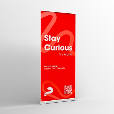 Picture of Stay Curious Pull-up Banner v3