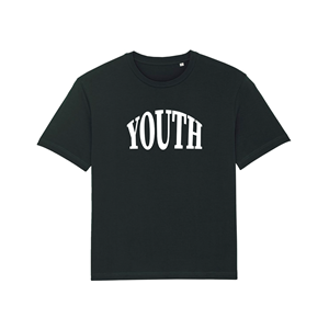 Picture of T-Shirt (Youth) Black with White Writing