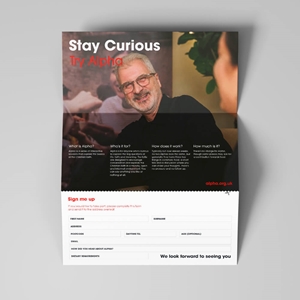 Picture of Stay Curious Tri-Fold Invitation v3 (Blank)