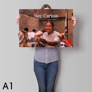 Picture of Stay Curious Alpha Poster v3 (Landscape)