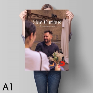 Picture of Stay Curious Alpha Poster v2 (Portrait)